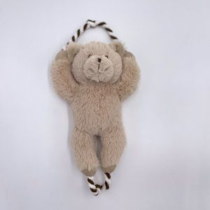 Teddy Bear Dog Toy Squeaky Rope Plush Dog Toy